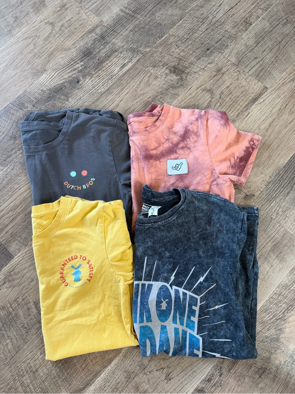 Dutch Bros Graphic Tee Bundle Lot of 4 Small Coffee Shop Shirts